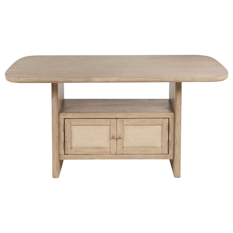Kailani Beige Oak Counter Height Dining Set from Coaster - Luna Furniture