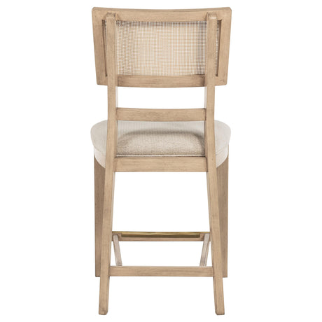 Kailani Beige Oak Radio Weave Cane Counter Dining Side Chair, Set of 2 from Coaster - Luna Furniture