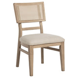 Kailani Beige Oak Radio Weave Cane Dining Side Chair, Set of 2 from Coaster - Luna Furniture
