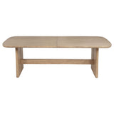 Kailani Beige Oak Rectangular Wood Dining Table from Coaster - Luna Furniture