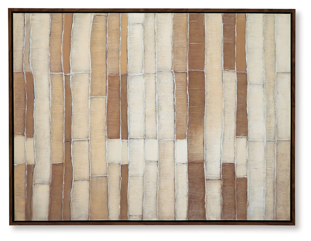 Kalanmore Brown/Tan/White Wall Art from Ashley Furniture - Luna Furniture