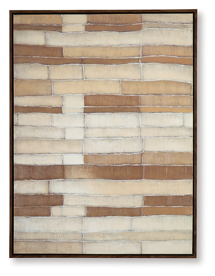 Kalanmore Brown/Tan/White Wall Art from Ashley Furniture - Luna Furniture