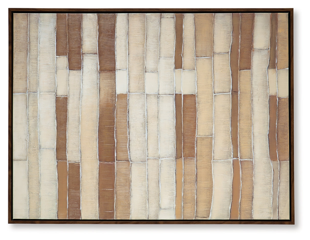 Kalanmore Brown/Tan/White Wall Art from Ashley Furniture - Luna Furniture