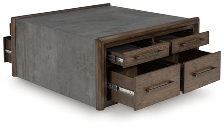 Kallenny Brown/Gray Coffee Table from Ashley - Luna Furniture