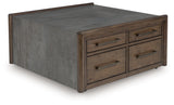 Kallenny Brown/Gray Coffee Table from Ashley - Luna Furniture