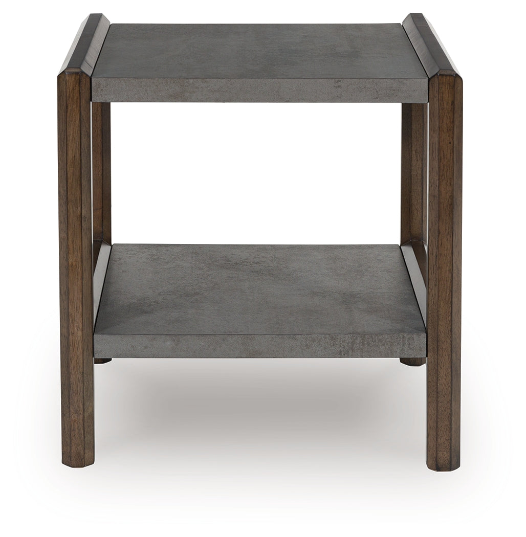 Kallenny Brown/Gray End Table from Ashley - Luna Furniture