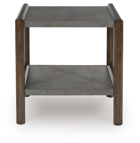 Kallenny Brown/Gray End Table from Ashley - Luna Furniture
