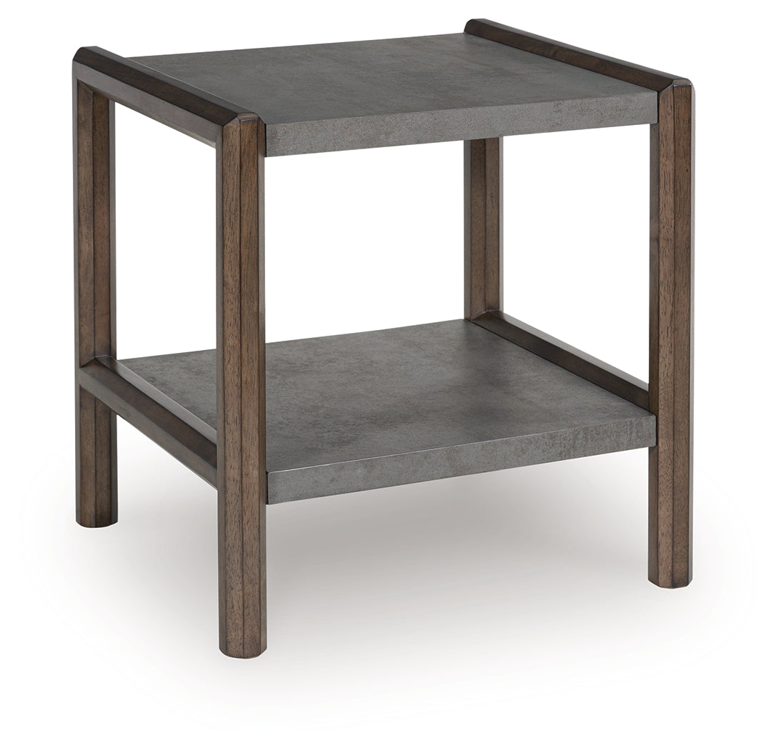 Kallenny Brown/Gray End Table from Ashley - Luna Furniture