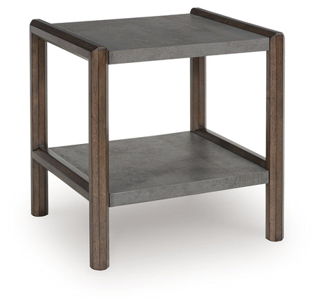 Kallenny Brown/Gray End Table from Ashley - Luna Furniture