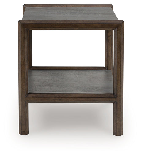 Kallenny Brown/Gray End Table from Ashley - Luna Furniture