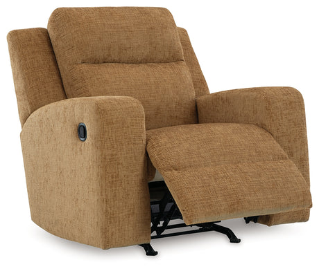 Kanlow Honey Recliner from Ashley - Luna Furniture