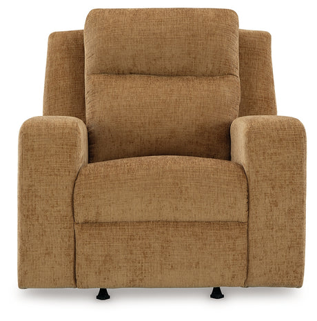 Kanlow Honey Recliner from Ashley - Luna Furniture