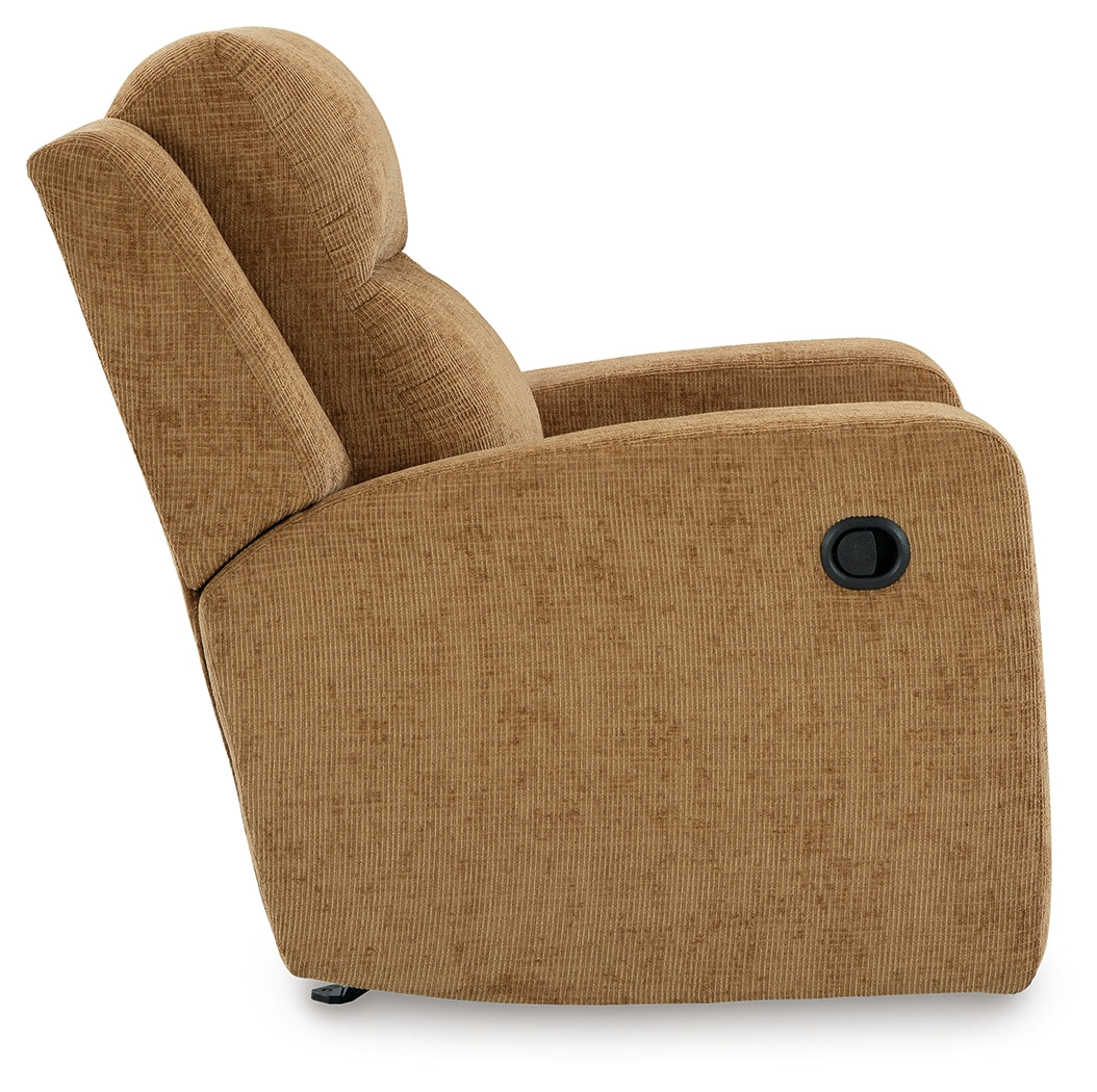 Kanlow Honey Recliner from Ashley Furniture - Luna Furniture