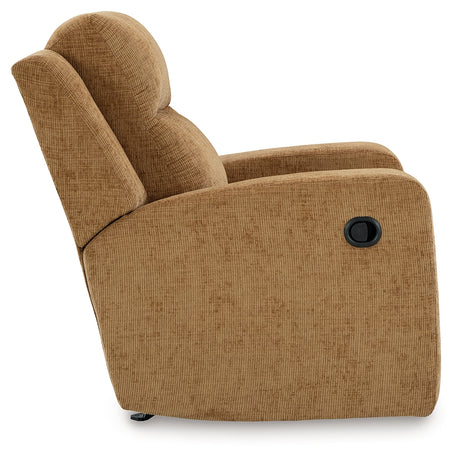 Kanlow Honey Recliner from Ashley - Luna Furniture