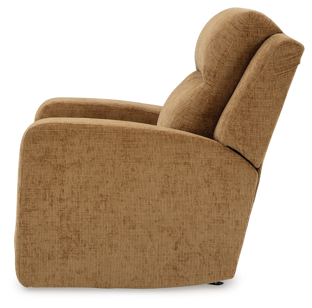 Kanlow Honey Recliner from Ashley Furniture - Luna Furniture
