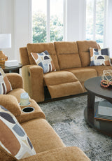 Kanlow Honey Reclining Living Room Set from Ashley - Luna Furniture