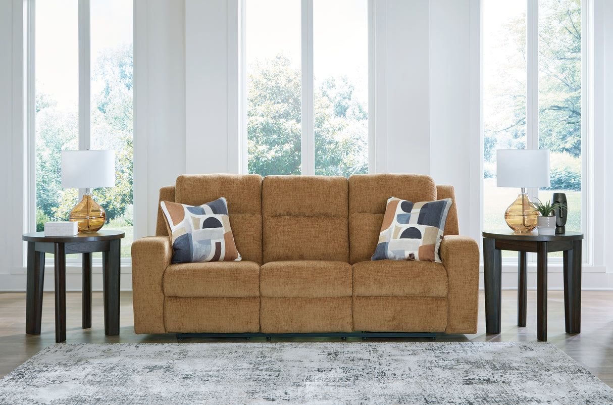 Kanlow Honey Reclining Sofa from Ashley - Luna Furniture
