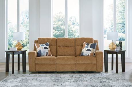 Kanlow Honey Reclining Sofa from Ashley - Luna Furniture