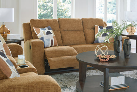 Kanlow Honey Reclining Sofa from Ashley - Luna Furniture