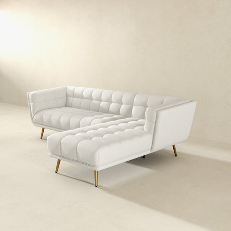 Kano Cream Boucle RAF Chaise Sectional from Midinmod - Luna Furniture