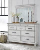 Kanwyn Whitewash Bedroom Mirror (Mirror Only) from Ashley - Luna Furniture
