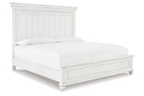 Kanwyn Whitewash California King Panel Bed from Ashley - Luna Furniture