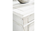 Kanwyn Whitewash Dresser and Mirror from Ashley - Luna Furniture