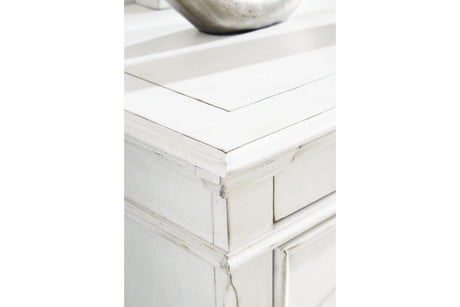 Kanwyn Whitewash Dresser and Mirror from Ashley - Luna Furniture