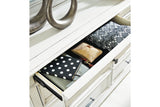 Kanwyn Whitewash Dresser and Mirror from Ashley - Luna Furniture