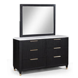 Kara Black Dresser Mirror (Mirror Only) from Crown Mark - Luna Furniture