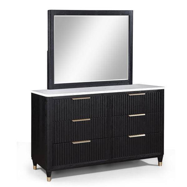 Kara Black TV Stand – Luna Furniture