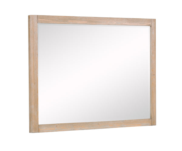 Kara Cerused Natural Bedroom Mirror (Mirror Only)