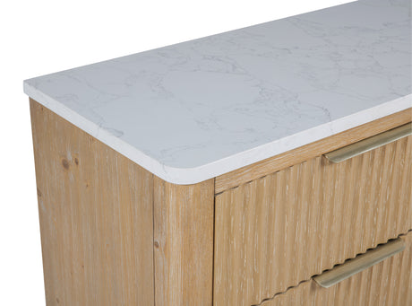 Kara Cerused Natural Chest from Crown Mark - Luna Furniture