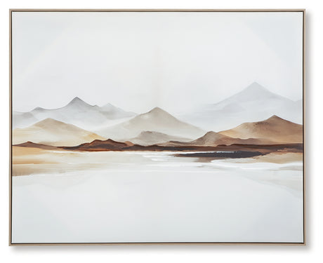 Karalen White/Gray/Brown Wall Art from Ashley - Luna Furniture