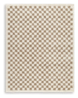 Karamen Taupe/Ivory Large Rug from Ashley Furniture - Luna Furniture
