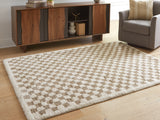 Karamen Taupe/Ivory Medium Rug from Ashley Furniture - Luna Furniture