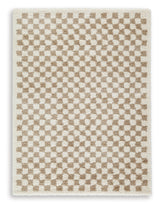 Karamen Taupe/Ivory Medium Rug from Ashley Furniture - Luna Furniture