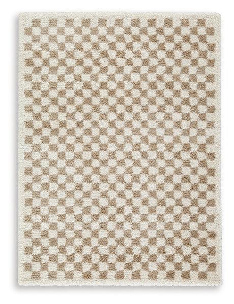 Karamen Taupe/Ivory Medium Rug from Ashley Furniture - Luna Furniture