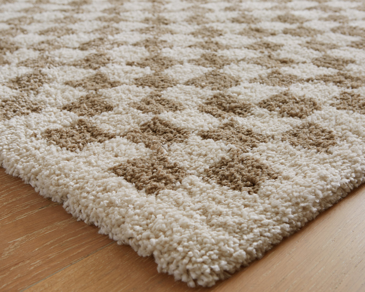 Karamen Taupe/Ivory Medium Rug from Ashley Furniture - Luna Furniture