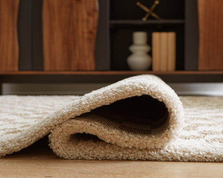 Karamen Taupe/Ivory Medium Rug from Ashley Furniture - Luna Furniture