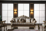 Kardelen Cream 2-Piece Living Room Set (1 Sofa & 1 Loveseat) from Furnia - Luna Furniture
