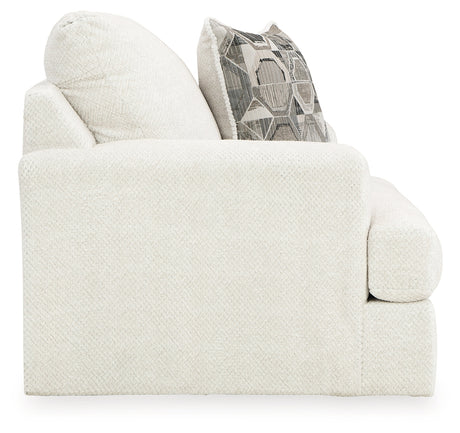 Karinne Linen Loveseat, Oversized Chair and Accent Ottoman from Ashley - Luna Furniture