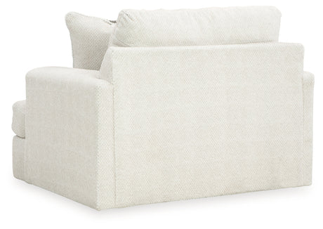 Karinne Linen Loveseat, Oversized Chair and Accent Ottoman from Ashley - Luna Furniture
