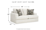 Karinne Linen Loveseat and Chair from Ashley Furniture - Luna Furniture