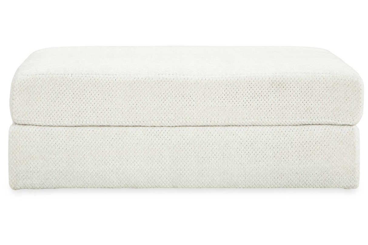 Karinne Linen Oversized Chair and Ottoman from Ashley Furniture - Luna Furniture