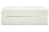 Karinne Linen Oversized Chair and Ottoman from Ashley Furniture - Luna Furniture