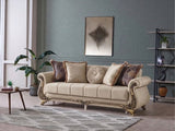 Karizma Cream Convertible Sofa from Furnia - Luna Furniture