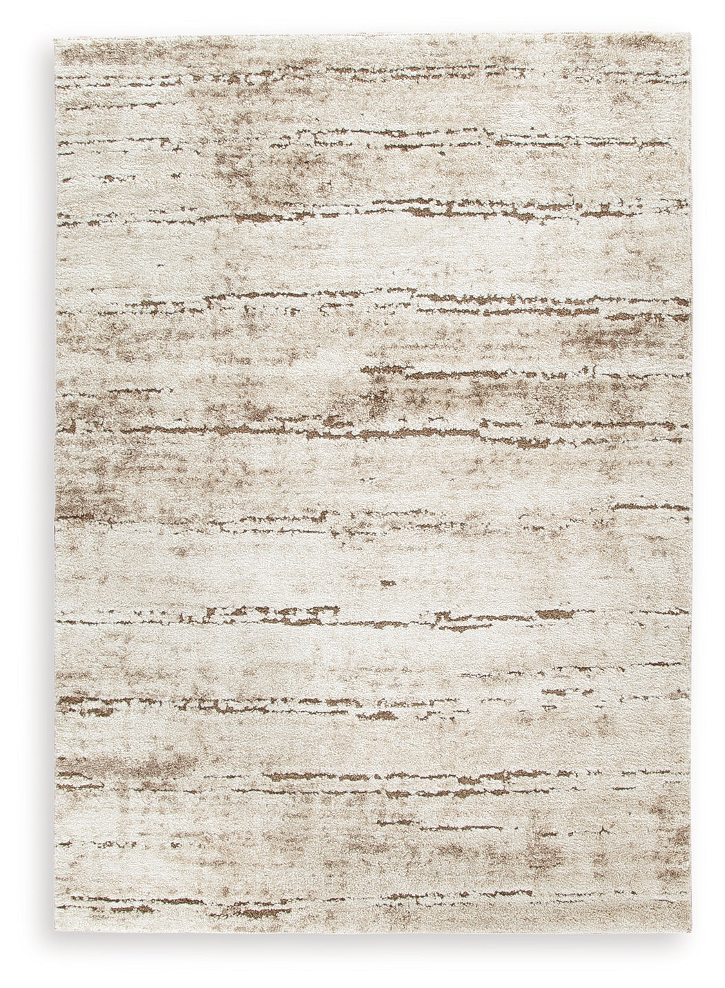 Kasney Cream/Brown Medium Rug from Ashley Furniture - Luna Furniture