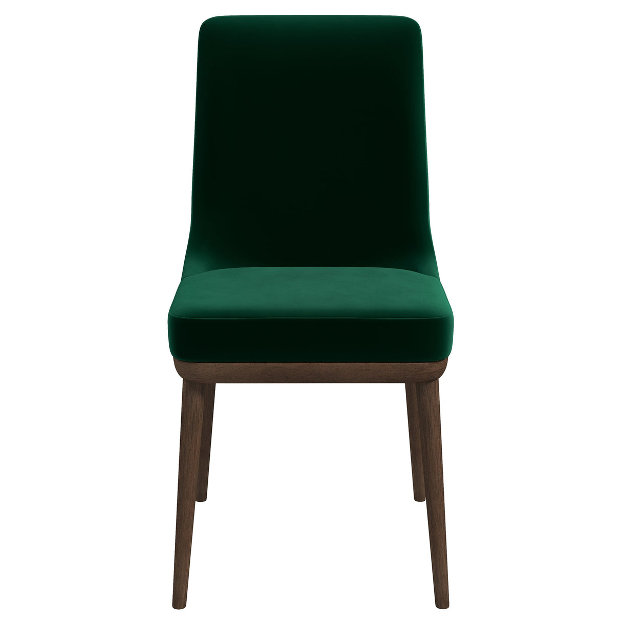 Kate Mid-Century Modern Dining Chair (Set of 2) Green Velvet from Ashcroft Furniture - Luna Furniture