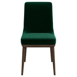 Kate Mid-Century Modern Dining Chair (Set of 2) Green Velvet from Ashcroft Furniture - Luna Furniture